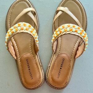 Lucky Brand Women's Sandals with Beaded Strap